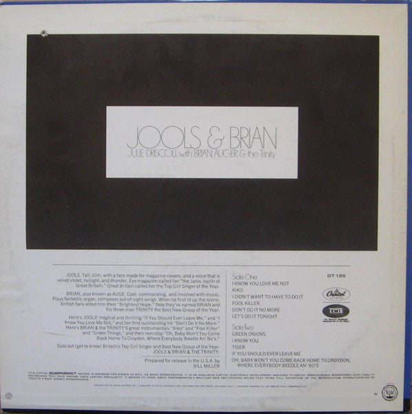 Julie Driscoll Brian Auger & The Trinity - Jools & Brian - The Funkadoobian