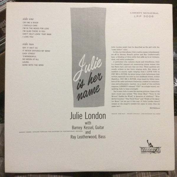 Julie London - Julie Is Her Name - The Funkadoobian