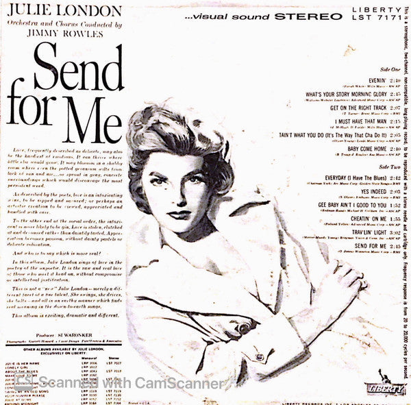 Julie London - Send For Me - The Funkadoobian