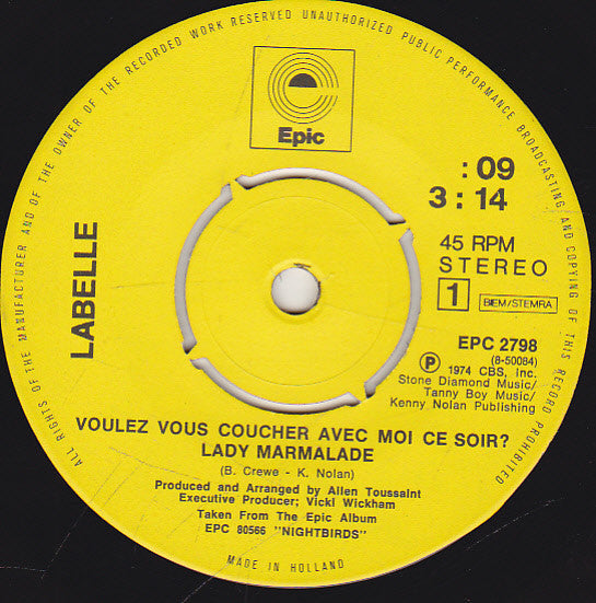 LaBelle - Voulez Vous Coucher Avec Moi Ce Soir (Lady Marmalade) - The Funkadoobian