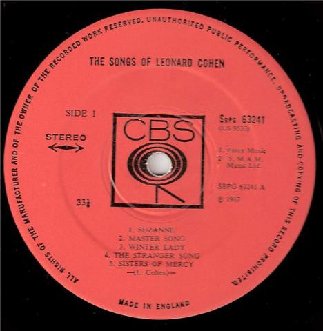 Leonard Cohen - Songs Of Leonard Cohen - The Funkadoobian