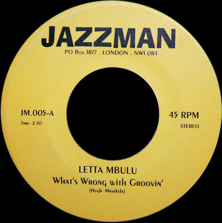 Letta Mbulu / Lorez Alexandria - What's Wrong With Groovin' / Send In The Clowns - The Funkadoobian