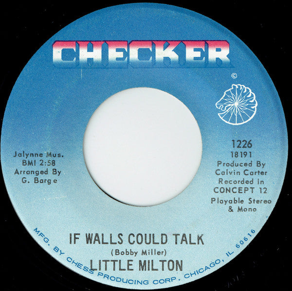Little Milton - If Walls Could Talk / Loving You - The Funkadoobian