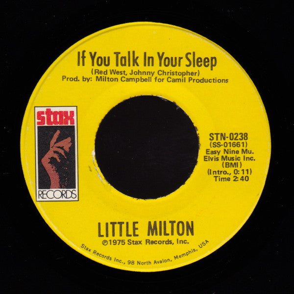 Little Milton - If You Talk In Your Sleep / Sweet Woman Of Mine - The Funkadoobian
