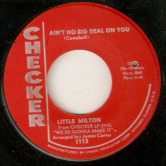 Little Milton - Who's Cheating Who / Ain't No Big Deal On You - The Funkadoobian