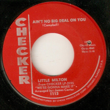 Little Milton - Who's Cheating Who / Ain't No Big Deal On You - The Funkadoobian