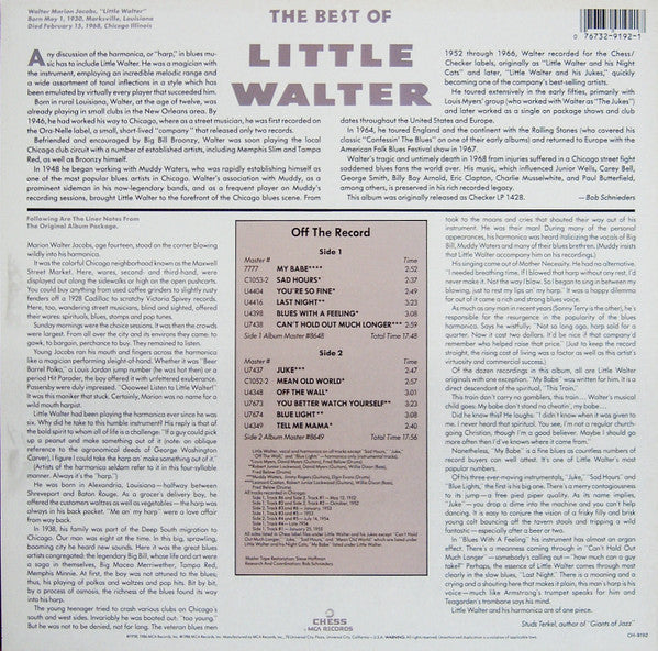 Little Walter - The Best Of Little Walter - The Funkadoobian