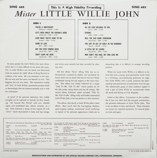 Little Willie John - Mister Little Willie John - The Funkadoobian
