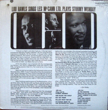 Lou Rawls / Les McCann Ltd. - Stormy Monday - The Funkadoobian