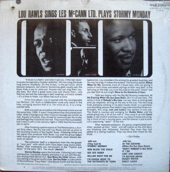 Lou Rawls / Les McCann Ltd. - Stormy Monday - The Funkadoobian