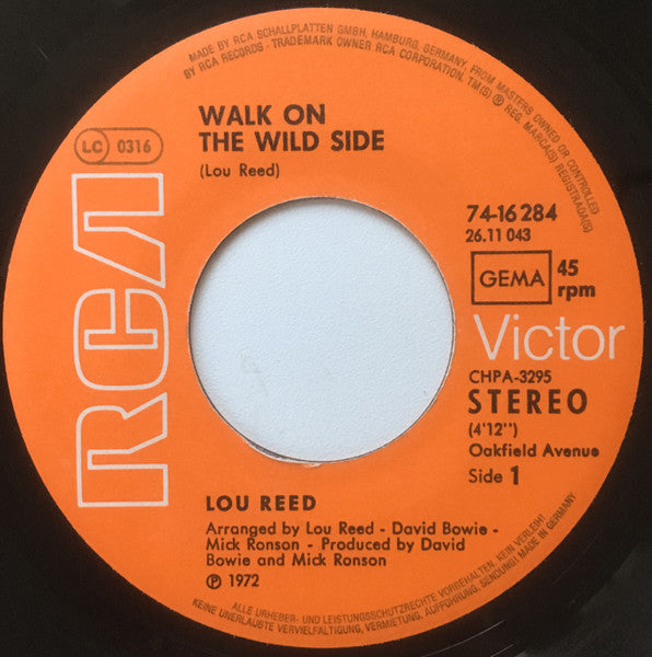 Lou Reed - Vicious / Walk On The Wild Side