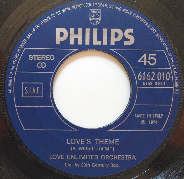 Love Unlimited Orchestra / Love Unlimited - Love's Theme / Under The Influence Of Love - The Funkadoobian