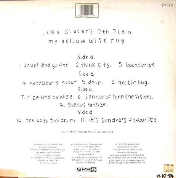 The 7th Plain - My Yellow Wise Rug - The Funkadoobian