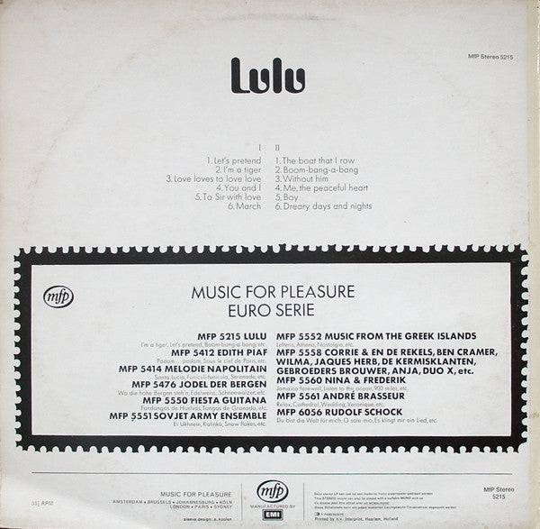 Lulu - The Most Of Lulu - The Funkadoobian