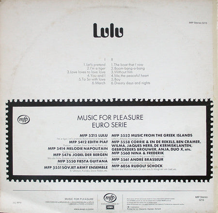 Lulu - The Most Of Lulu - The Funkadoobian