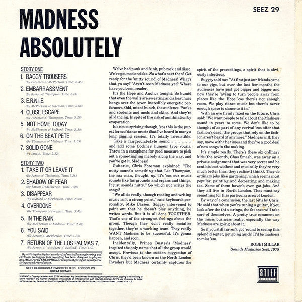 Madness - Absolutely - The Funkadoobian