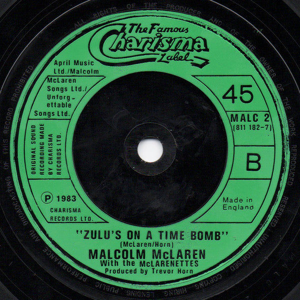 Malcolm McLaren With The McLarenettes - Soweto - The Funkadoobian