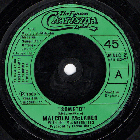 Malcolm McLaren With The McLarenettes - Soweto - The Funkadoobian