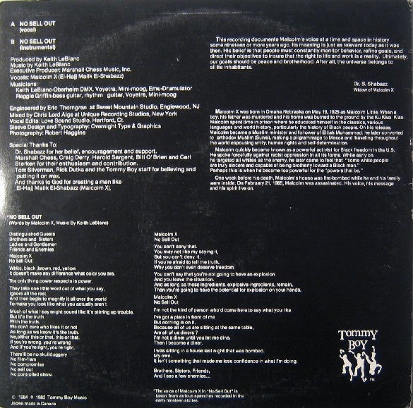 Malcolm X - No Sell Out - The Funkadoobian