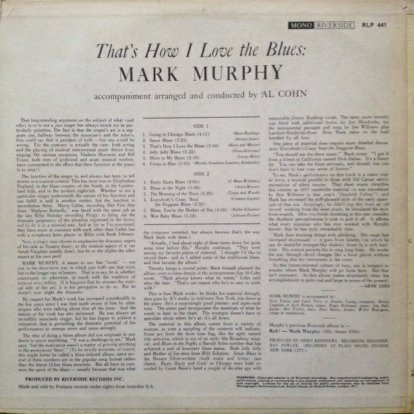 Mark Murphy - That's How I Love The Blues - The Funkadoobian