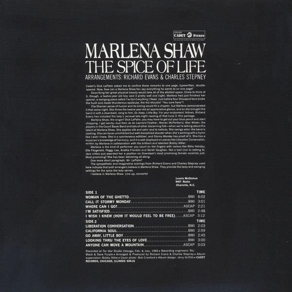Marlena Shaw - The Spice Of Life - The Funkadoobian
