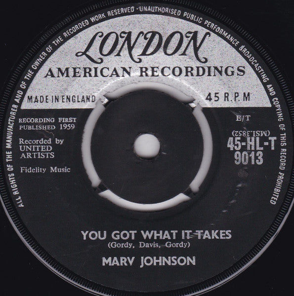 Marv Johnson - You Got What It Takes - The Funkadoobian