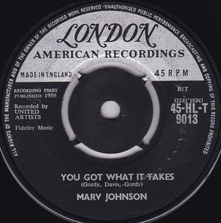 Marv Johnson - You Got What It Takes - The Funkadoobian
