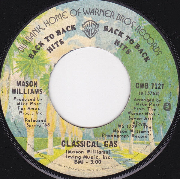 Mason Williams - Classical Gas / Baroque-A-Nova - The Funkadoobian