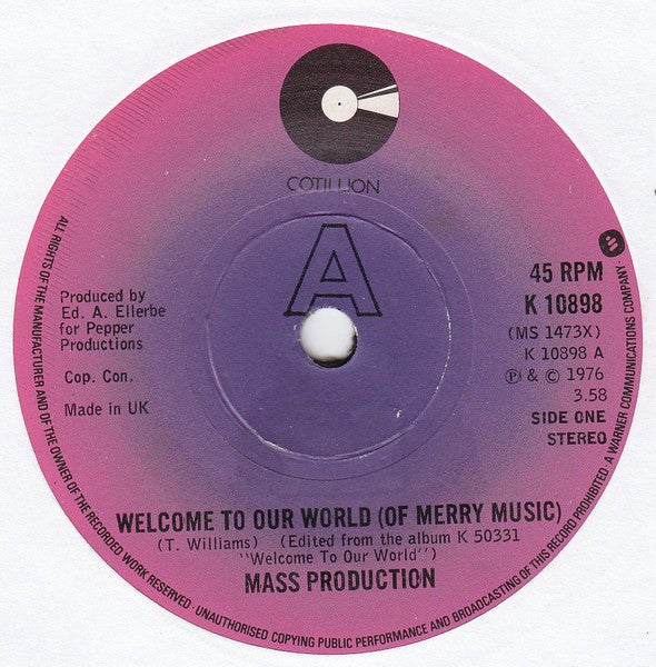 Mass Production - Welcome To Our World (Of Merry Music) - The Funkadoobian