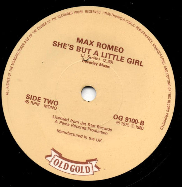 Max Romeo - Wet Dream / She's But A Little Girl