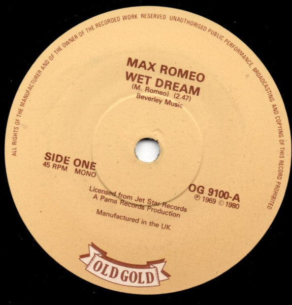 Max Romeo - Wet Dream / She's But A Little Girl