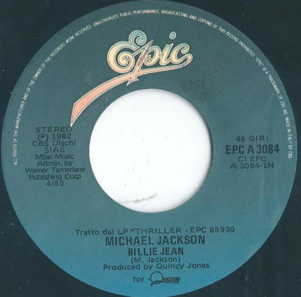Michael Jackson - Billie Jean 7''