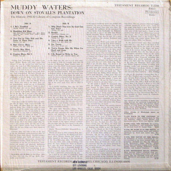 Muddy Waters - Down On Stovall's Plantation - The Funkadoobian