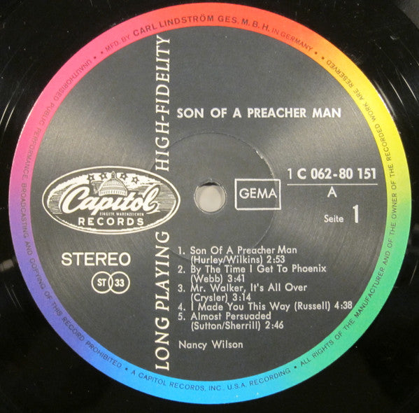 Nancy Wilson - Son Of A Preacher Man - The Funkadoobian