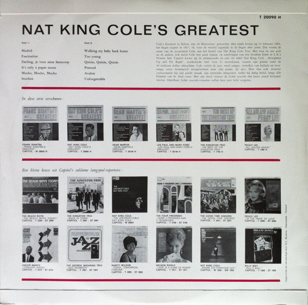 Nat King Cole - Nat King Cole's Greatest - The Funkadoobian
