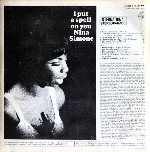 Nina Simone - I Put A Spell On You - The Funkadoobian