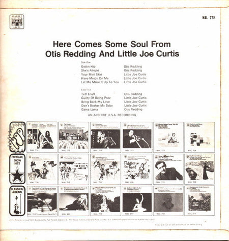 Otis Redding And Little Joe Curtis - Here Comes Some Soul From Otis Redding And Little Joe Curtis - The Funkadoobian