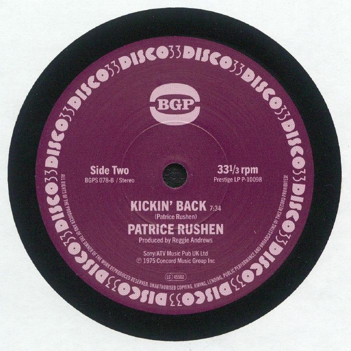 Patrice Rushen - Haw-Right Now / Kickin' Back
