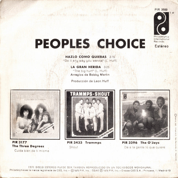 People's Choice - Hazlo Como Quieras - The Funkadoobian