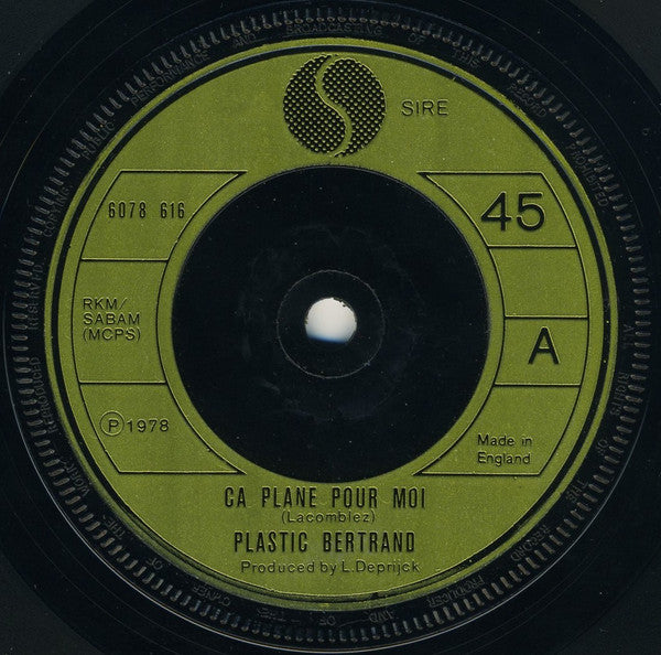 Plastic Bertrand - Ca Plane Pour Moi