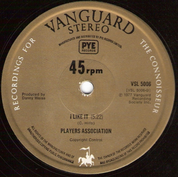 The Players Association - Disco Inferno / I Like It - The Funkadoobian