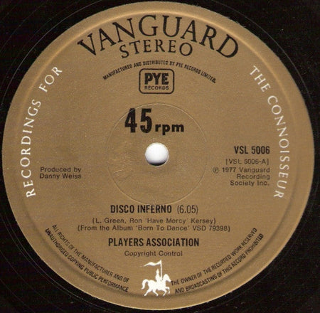 The Players Association - Disco Inferno / I Like It - The Funkadoobian