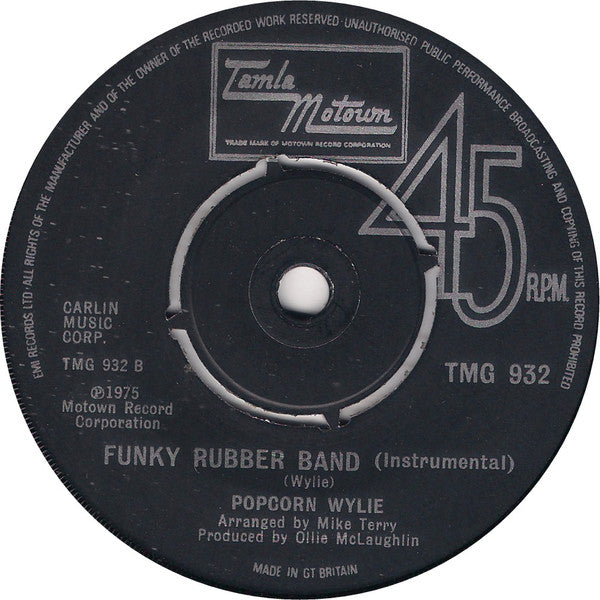 Richard Popcorn Wylie - Funky Rubber Band (Vocal) / (Instrumental) - The Funkadoobian