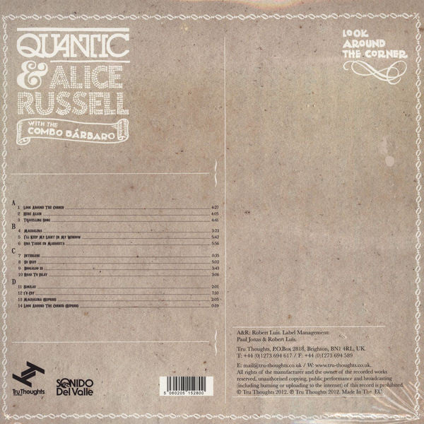 Quantic & Alice Russell With The Combo Bárbaro - Look Around The Corner - The Funkadoobian