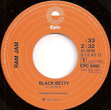 Ram Jam - Black Betty - The Funkadoobian