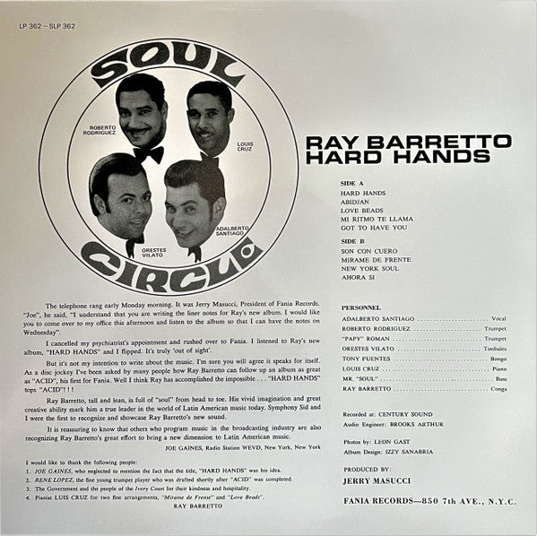 Ray Barretto - Hard Hands - The Funkadoobian
