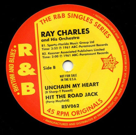 Ray Charles And His Orchestra - Hide 'Nor Hair / Unchain My Heart / Hit The Road Jack - The Funkadoobian