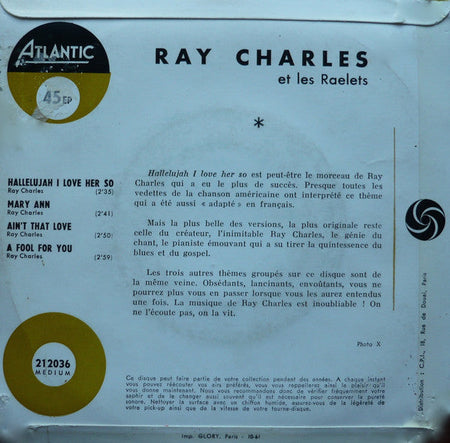 Ray Charles Et Raelets - Hallelujah I Love Her So - The Funkadoobian