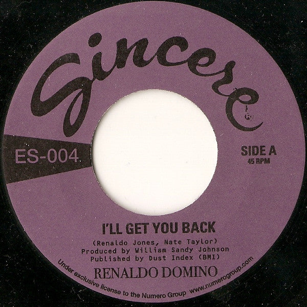 Renaldo Domino - I'll Get You Back - The Funkadoobian