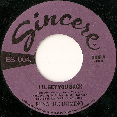 Renaldo Domino - I'll Get You Back - The Funkadoobian